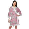 thumbnail image 1 of Moomaya Short Printed Crossover&nbsp;Kimono&nbsp;Robes&nbsp;For Girls Nightwear Dressing Gown, 1 of 6