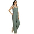 thumbnail image 1 of Moomaya Shoulder Straps Full Leg Cotton Jumpsuit - Women's Summer Jumpsuit, 1 of 8