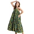 thumbnail image 1 of Moomaya Shoulder Straps Square Neck Printed Rayon Dress - Women's Boho Dress, 1 of 9