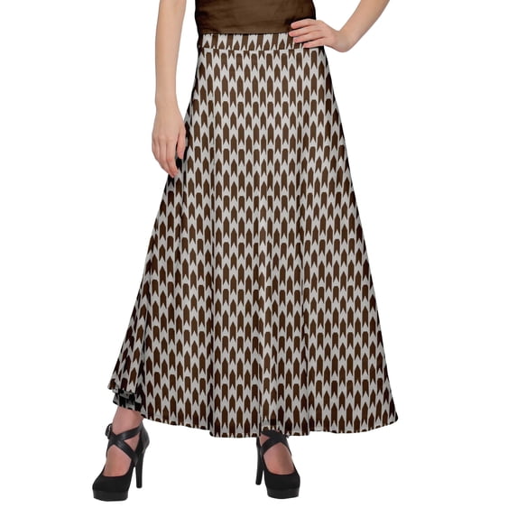 Moomaya Skirts For Women Long Length Rayon Printed Casual Summer Wear Clothing
