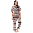 thumbnail image 1 of Moomaya Sleepwear, Cotton Night Suit Set, Printed 2 Pcs Loungewear For Women'S, 1 of 8