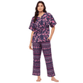 thumbnail image 1 of Moomaya Sleepwear, Cotton Night Suit Set, Printed 2 Pcs Loungewear For Women'S, 1 of 9