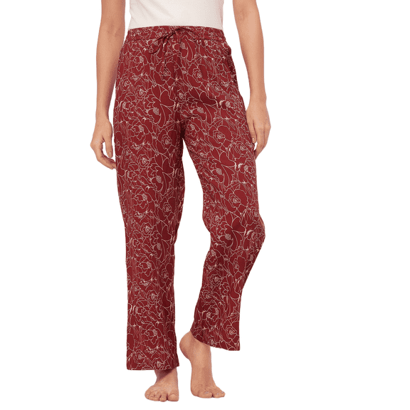 Moomaya Sleepwear, Printed Elastic Waist Pajamas, WomenS Lounge Pant With Pockets