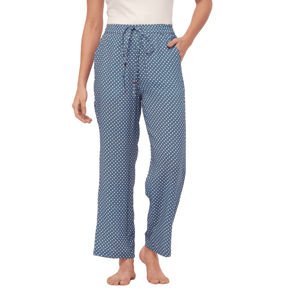 Moomaya Sleepwear, Printed Elastic Waist Pajamas, WomenS Lounge Pant With Pockets