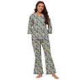 thumbnail image 1 of Moomaya Sleepwear, Printed Night Suit For Women, Cotton Kurta Pajama Set Pjs Loungewear, 1 of 9
