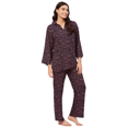 thumbnail image 1 of Moomaya Sleepwear, Printed Night Suit For Women, Rayon Loungewear Tunic With Pajamas, 1 of 9