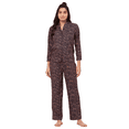 thumbnail image 1 of Moomaya Sleepwear, Printed Pajama And Shirt Set, Button-Down Loungewear 2 Pcs Nightsuit Pjs, 1 of 9