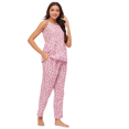 thumbnail image 1 of Moomaya Sleepwear, Printed Sleeveless Nightsuit Set, Camisole Top & Pants Pjs Set, 1 of 9