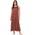 thumbnail image 1 of Moomaya Sleepwear, Sleeveless Long Nightdress, Printed Square Neck Nightgown Maxi, 1 of 9