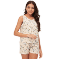 thumbnail image 1 of Moomaya Sleepwear, Sleeveless Top Shorts Sets, Tank Top With Shorts Nightwear, 1 of 9
