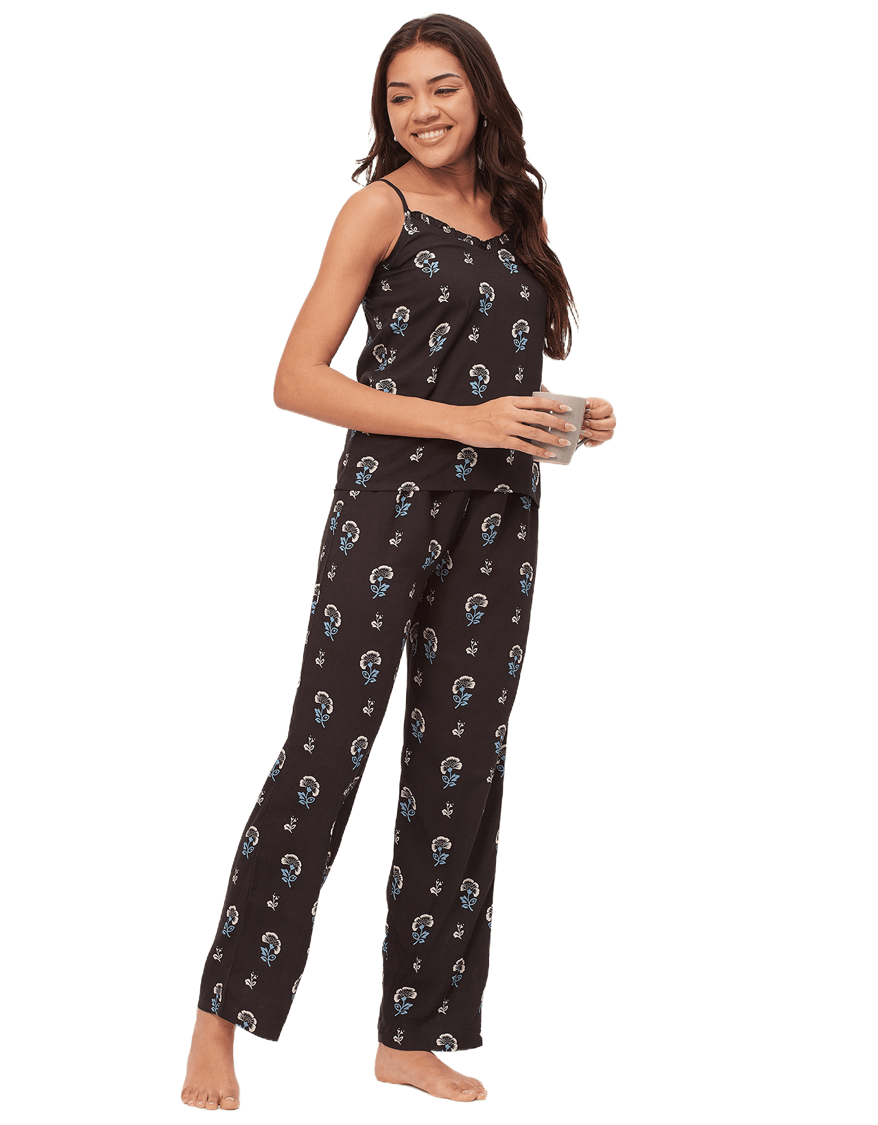 FZ Women's Spaghetti Strap Shorts Pajama Suit