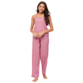 thumbnail image 1 of Moomaya Sleepwear, Spaghetti Strap Top Pajama Set, Chic Cami Pant Pjs Night Suit For Women'S, 1 of 9
