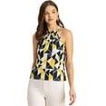 thumbnail image 1 of Moomaya Sleeveless Halter Neck Printed Loose Fit Top - Women's Summer Top, 1 of 9