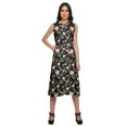 thumbnail image 1 of Moomaya Sleeveless Printed Button Down Dress With Pocket Casual Women shirt, 1 of 5