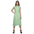 thumbnail image 1 of Moomaya Sleeveless Printed Button Down Dress With Pocket Casual Women shirt, 1 of 5