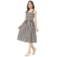 thumbnail image 1 of Moomaya Sleeveless Square Neck Fit And Flare Cotton Dress - Women's Summer Dress, 1 of 9