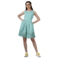 thumbnail image 1 of Moomaya Sleeveless Tunic Dress Short Flared Pouf Dress Ladies Casual Swing Dress, 1 of 5