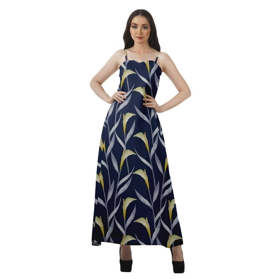 Moomaya Sleeveless Womens Cocktail Dresses Printed Rayon Plus Size Dress