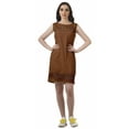 thumbnail image 1 of Moomaya Solid Cotton Scoop Neck Dresses Sleeveless Evening Women Shift Dress, 1 of 5