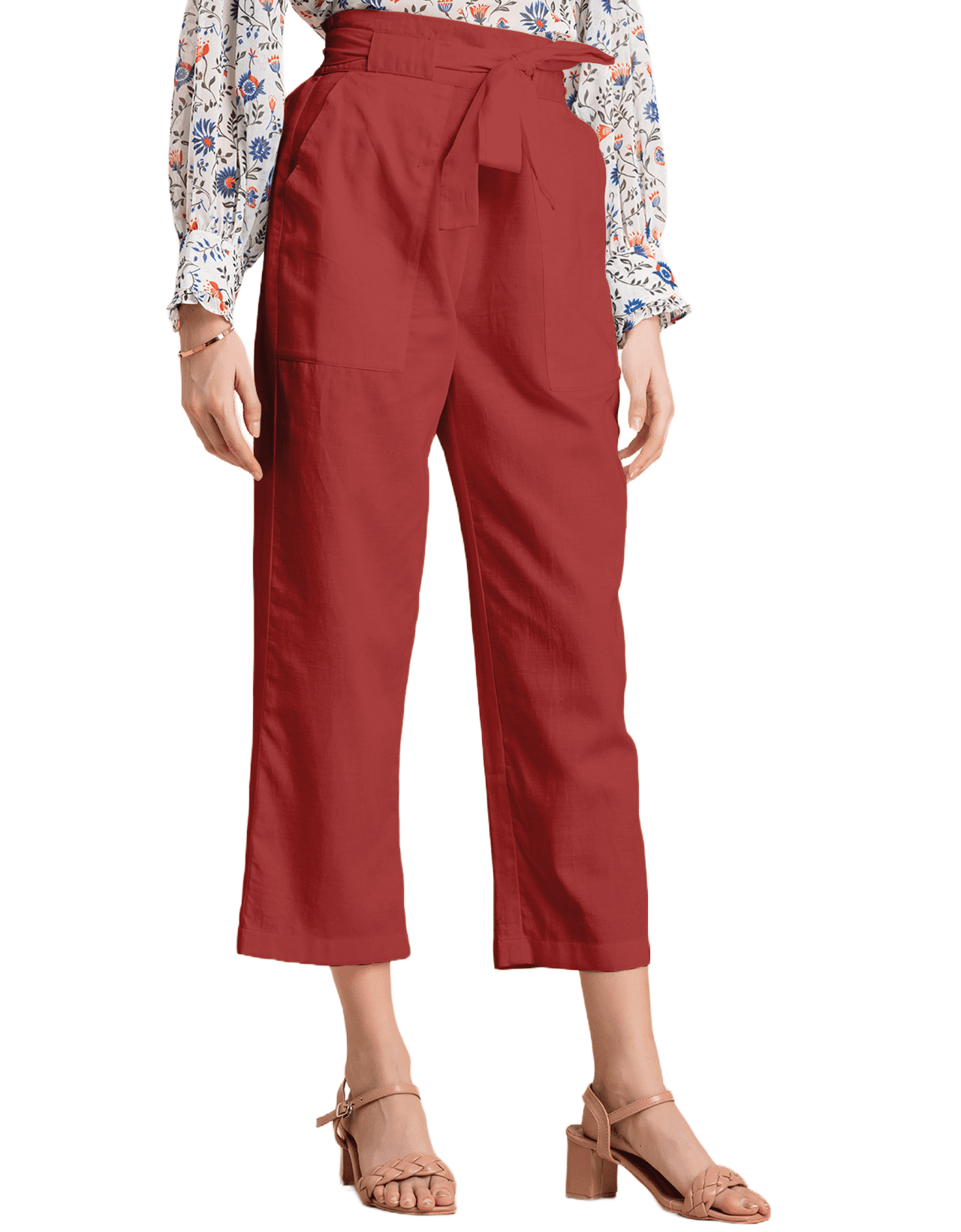 Moomaya Solid Cotton Trousers For Women, Elastic Waist Pajama 