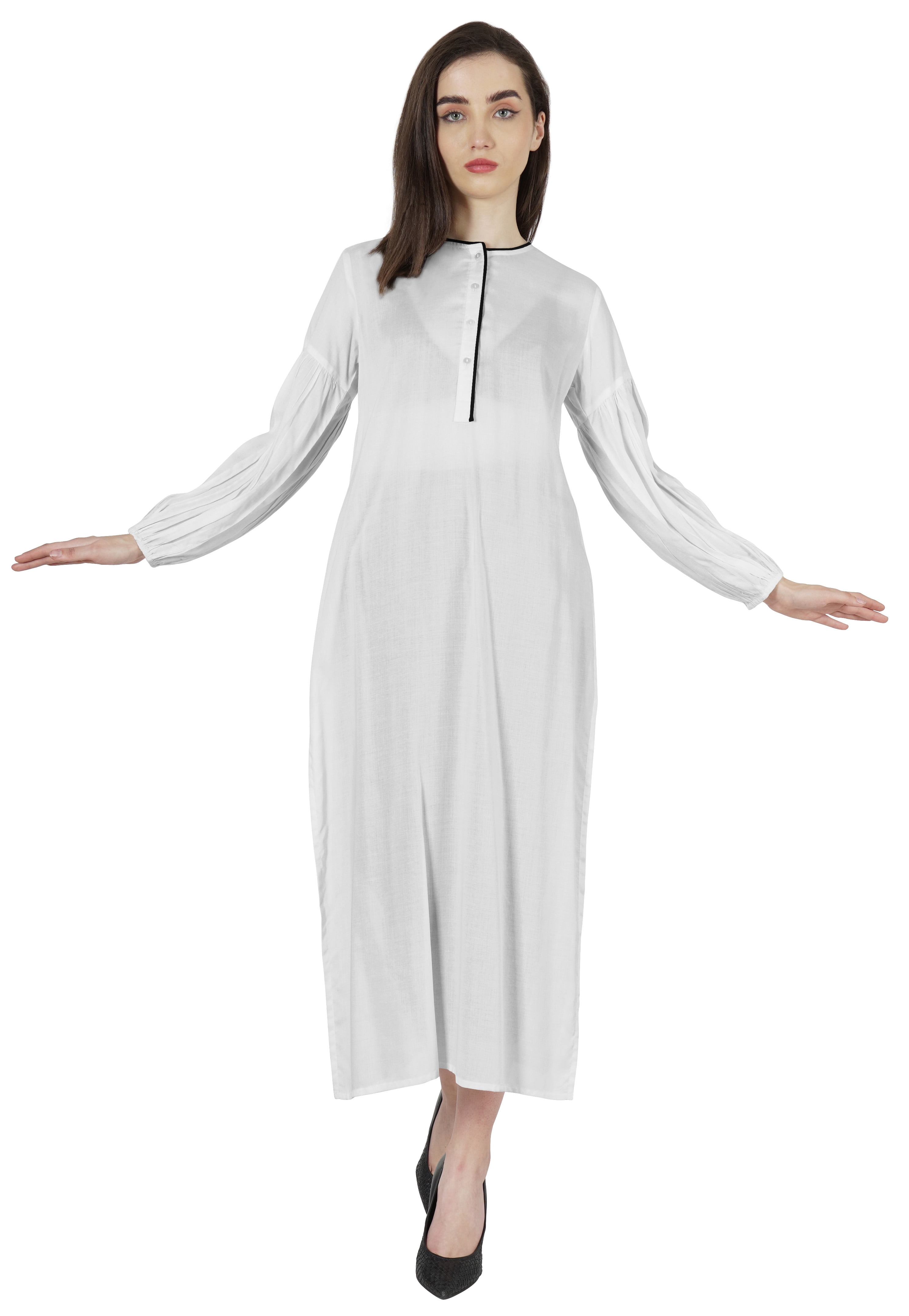 white long sleeve hook and eye dress Jovani 06451
