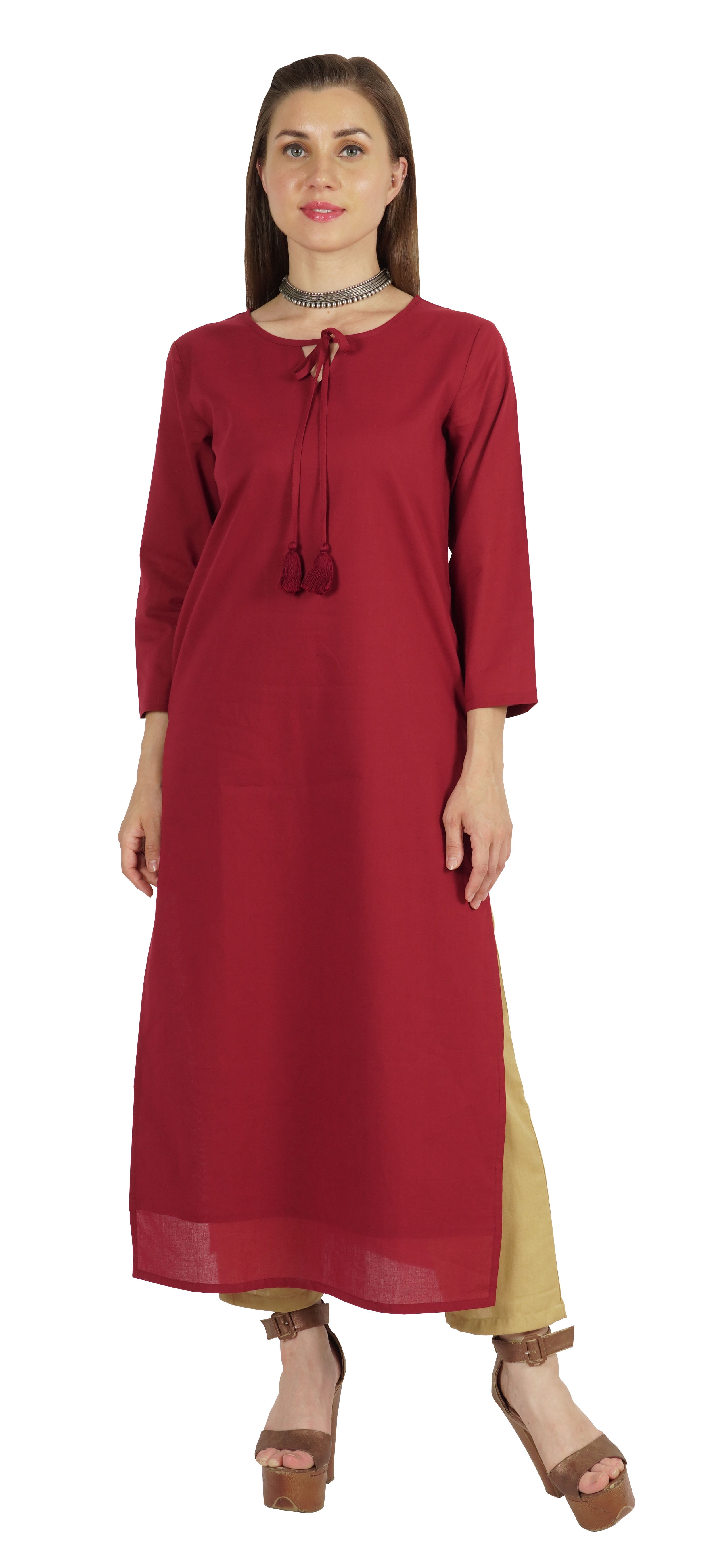 Waist Coat Styled Sleeveless Ethnic Long Kurti