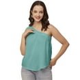 thumbnail image 1 of Moomaya Solid One Shoulder Sleeveless Tops For Women, Sexy Tank Casual Vacation Clothing, 1 of 8