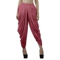 thumbnail image 1 of Moomaya Solid Punjabi Patiala Salwar Dhoti Pants For Women, Elastic Waist Relaxed Baggy Trousers, 1 of 6
