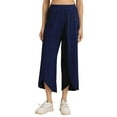 thumbnail image 1 of Moomaya Solid Tulip Pants For Women, Zumba Dance Jersey Crop Pants, 1 of 7
