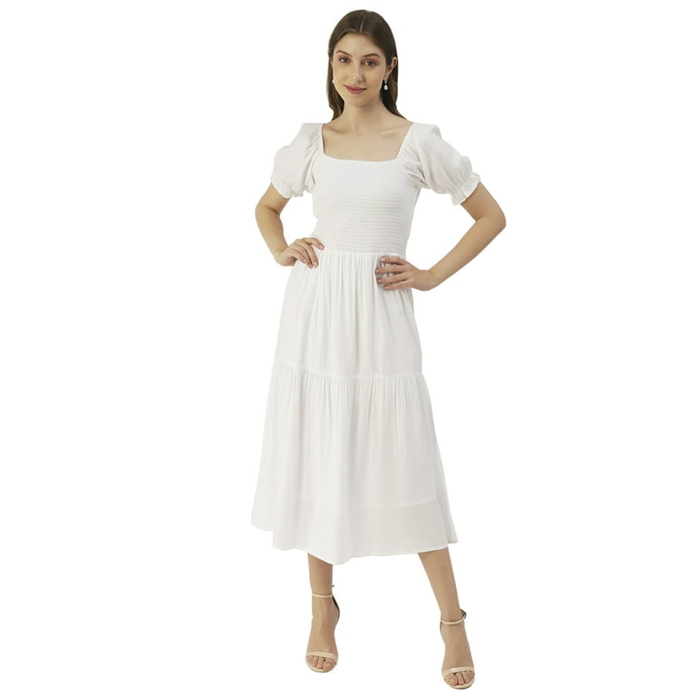 Maya Smock Waist Long Sleeve Dress Maya Smock Waist Long Sleeve Dress