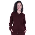 thumbnail image 1 of Moomaya Solid Zipper Jacket Womens Long Sleeve Jogger Track Top With Pockets, 1 of 8