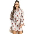 thumbnail image 1 of Moomaya Spread Collar Shirt Cotton Dress - Women's Casual Printed Dress, 1 of 9