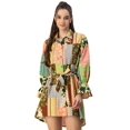 thumbnail image 1 of Moomaya Spread Collar Shirt Cotton Dress - Women's Casual Printed Dress, 1 of 9