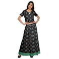 thumbnail image 1 of Moomaya Two Piece Maxi Skirt And Crop Top Printed Cotton Ethnic Set For Girls, 1 of 6