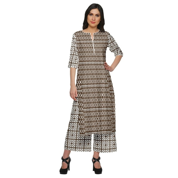 Moomaya Two Piece Palazzo Set Printed WoMen's Ethnic Wear Indian Outfit