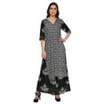 thumbnail image 1 of Moomaya V Neck Printed Kurta And Palazzo Pant Set Ethnic Wear Dress For Women, 1 of 6