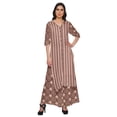thumbnail image 1 of Moomaya V Neck Printed Kurta And Palazzo Pant Set Ethnic Wear Dress For Women, 1 of 6