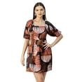 thumbnail image 1 of Moomaya Whimsical Printed Short Sleeve Shift Dress - Fun And Playful Day Dress, 1 of 9