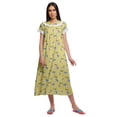 thumbnail image 1 of Moomaya WoMen's V-Neck Nursing Sleepwear Printed Cotton A-Line Nightdress, 1 of 5