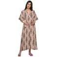 thumbnail image 1 of Moomaya Women Cotton Maternity Kimono Kaftan Long Maxi Dress Clothing, 1 of 5