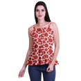 thumbnail image 1 of Moomaya Women Frill Smoked Crop Tank Top Cotton Slub Full Buttoned Closure Top, 1 of 5