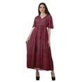 thumbnail image 1 of Moomaya Women Party Night Dresses Plus Size Printed Casual Wear Ladies Clothing, 1 of 6