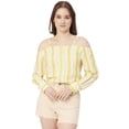thumbnail image 1 of Moomaya Women Printed Long Sleeves Top, Off Shoulder Front Buttoned Shirt, 1 of 8