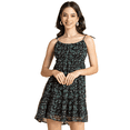 thumbnail image 1 of Moomaya Women Printed Mini Dress, Strappy Shoulders Tiered Short Summer Dress, 1 of 9