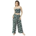 thumbnail image 1 of Moomaya Women Summer Coord Set, Printed 2 Pcs Crop Top with Palazzo, Resort Wear, 1 of 8