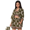 thumbnail image 1 of Moomaya Women's Printed 3 Piece Cord Set Vacation Co-Ords For Summer, Beach Wear, 1 of 8