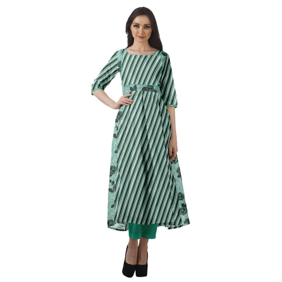Moomaya Women's Printed Anarkali Kurti Pant Set “ Ethnic Clothing Sets For Women