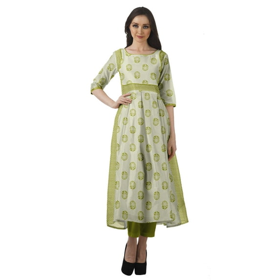 Moomaya Women's Printed Anarkali Kurti Pant Set “ Ethnic Clothing Sets For Women