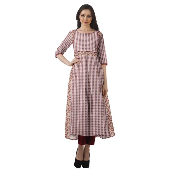 Moomaya Women's Printed Anarkali Kurti Pant Set “ Ethnic Clothing Sets For Women