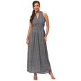 thumbnail image 1 of Moomaya Women's Printed Halter Maxi Dress, Sleeveless V-Neck Evening Dress, 1 of 9